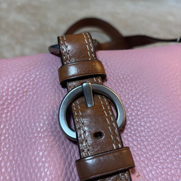 Coach Pebbled Pink Chelsea Satchel 10887 - Picture 9 of 10